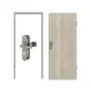 CLASSEN Zestaw drzwi wejściowych do mieszkania Kendal dąb CPL 4.1 z ościeżnicą narożną stalową i okuciem