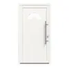 Drzwi zewnętrzne z tworzywa sztucznego F010 Premium z wycięciem na szybę