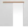 System drzwi przesuwnych naściennych LEBO Euro dąb deskowany matowy fornirowany z drewna litego bez ościeżnicy