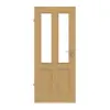 Drzwi wewnętrzne TE-41 dąb bezsęczny drewno lite