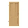 Drzwi wewnętrzne TM-4 dąb bezsęczny drewno lite