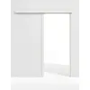 WESTAG system drzwi przesuwnych naścienny z ościeżnicą sira biały (podobny do RAL 9003) WestaLack Soft