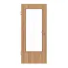 HÖRMANN drzwi wewnętrzne Euro dąb deskowany matowy fornir z drewna naturalnego z przeszkleniem LA-DIN