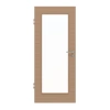 HÖRMANN Drzwi wewnętrzne Poprzeczne Biała Dąb Matowe Fornir Naturalny z Oknem LA duże