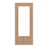 HÖRMANN drzwi przesuwne buk twardzielowy matowy fornir z drewna litego z przeszkleniem LA-DIN