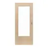HÖRMANN drzwi przesuwne wzdłuż klon kanadyjski matowy fornir z drewna naturalnego z przeszkleniem LA-DIN