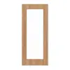 HÖRMANN drzwi przesuwne Euro dąb deskowany matowy fornir z drewna naturalnego z przeszkleniem LA duży