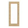 HÖRMANN drzwi przesuwne wzdłuż dąb dziki matowy fornir z drewna litego z przeszkleniem LA duży