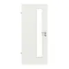 WESTAG drzwi wewnętrzne sira biały (podobny do RAL 9003) WestaLack Soft z przeszkleniem LA-1D od strony zamka