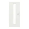 WESTAG drzwi wewnętrzne sira biały (podobny do RAL 9003) WestaLack Soft z przeszkleniem LA-1 na środku