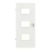 WESTAG drzwi wewnętrzne sira biały (podobny do RAL 9003) WestaLack Soft z przeszkleniem LA-3Q