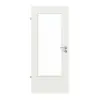 WESTAG drzwi wewnętrzne sira biały (podobny do RAL 9003) WestaLack Soft z wycięciem na szybę LA-DIN