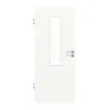 HÖRMANN drzwi wewnętrzne biel szczotkowana wzdłuż Duradecor ProLine z przeszkleniem 4 LA na środku