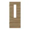 HÖRMANN drzwi wewnętrzne dąb naturalny wzdłuż Duradecor ProLine z przeszkleniem 4 LA na środku