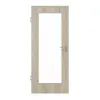 HÖRMANN drzwi wewnętrzne szczotkowane modrzew jasny Duradecor ProLine z przeszkleniem LA 8
