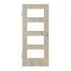 HÖRMANN drzwi wewnętrzne szczotkowane modrzew jasny Duradecor ProLine z przeszkleniem LA 9