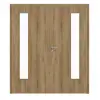 HÖRMANN drzwi 2-skrzydłowe dąb naturalny Duradecor ProLine z przeszkleniem LA 24 po stronie zawiasów z ościeżnicą