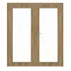 HÖRMANN drzwi dwuskrzydłowe dąb naturalny Duradecor ProLine z przeszkleniem LA 27 z ościeżnicą
