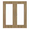 HÖRMANN drzwi dwuskrzydłowe Natureiche Duradecor ProLine z przeszkleniem LA 8 z ościeżnicą