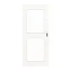 HÖRMANN drzwi przesuwne biel szczotkowana wzdłuż Duradecor ProLine z przeszkleniem LA 12