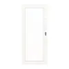 HÖRMANN drzwi przesuwne biel szczotkowana wzdłuż Duradecor ProLine z wycięciem na szybę LA 27