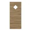 HÖRMANN drzwi przesuwne dąb naturalny wzdłuż Duradecor ProLine z przeszkleniem LA 6 romb