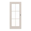 Drzwi przesuwne TE-15 Świerk z sękami białe Lite drewno