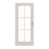 Drzwi przesuwne TE-20 Świerk z sękami białe Lite drewno