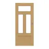 Drzwi przesuwne TE-49 dąb bezsęczny, drewno lite
