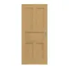 Drzwi przesuwne TE-5 dąb bezsęczny, drewno lite