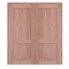 Drzwi podwójne TM-2 z drewna larchowego z ościeżnicą