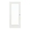 WESTAG drzwi przesuwne sira biały (podobny do RAL 9003) WestaLack Soft z przeszkleniem LA-1000