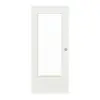 WESTAG drzwi przesuwne sira biały (podobny do RAL 9003) WestaLack Soft z przeszkleniem LA-DIN