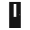 HÖRMANN drzwi przesuwne czarny ultramatowy Duradecor Proline Concepto z przeszkleniem 4 LA na środku