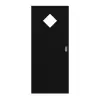 HÖRMANN drzwi przesuwne ultramatowy czarny Duradecor Proline Concepto z przeszkleniem LA 6 karo