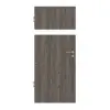 HÖRMANN drzwi wewnętrzne Pure 1 szczotkowane modrzew ciemny Duradecor DesignLine z przeszkleniem wzdłuż