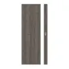 HÖRMANN drzwi przesuwne Pure 1 szczotkowany modrzew ciemny Duradecor DesignLine z przeszkleniem od strony zamka
