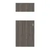 HÖRMANN drzwi przesuwne Pure 2 szczotkowane modrzew ciemny Duradecor DesignLine z przeszkleniem wzdłuż
