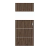 HÖRMANN Drzwi przesuwne Pure 2 Dąb alpejski Duradecor DesignLine z przeszkleniem poprzecznym z listwą Plain 80