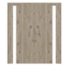 Drzwi podwójne HÖRMANN Pure 1 z dębu północnego Duradecor DesignLine z przeszkleniem po stronie zawiasów z ościeżnicą