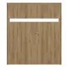 HÖRMANN drzwi dwuskrzydłowe Pure 1 dąb naturalny Duradecor DesignLine z przeszkleniem wzdłuż z ościeżnicą