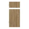 HÖRMANN drzwi wewnętrzne Pure 1 dąb naturalny Duradecor DesignLine z przeszkleniem wzdłuż