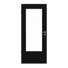 LEBO Drzwi wewnętrzne Ultra matowy czarny zbliżony do RAL 9005 Versio z przeszkleniem LA-DIN
