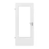 LEBO drzwi wewnętrzne biel strukturyzowana podobna do RAL 9016 Versio z przeszkleniem LA-DIN