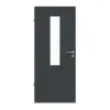 LEBO drzwi wewnętrzne ultramatowy antracyt podobny do RAL 7016 Versio z przeszkleniem 4 LA na środku