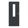 LEBO Drzwi wewnętrzne Cotton Like antracyt podobny do RAL 7016 Versio z przeszkleniem LA 4 centralnie