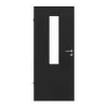 LEBO drzwi wewnętrzne Cotton Like czarny podobny do RAL 9005 Versio z przeszkleniem 4 LA na środku