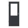 LEBO Drzwi wewnętrzne Cotton Like Antracyt podobny do RAL 7016 Versio z przeszkleniem LA 7