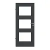 LEBO drzwi wewnętrzne ultramatowy antracyt podobny do RAL 7016 Versio z przeszkleniem LA 11