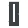 LEBO drzwi wewnętrzne ultramatowy antracyt podobny do RAL 7016 Versio z przeszkleniem LA 24 na środku